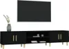 vidaXL TV skříňka černá 180x31,5x40 cm Dřevěný materiál Náhled obrázku produktu 4