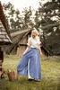 Mittelalter Rock Blau/Natur "Elise" L/XL Produktbild-Vorschau 8
