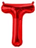 Folienballon Buchstabe T, rot, ca. 40 cm, für Luftbefüllung Produktbild-Vorschau 1