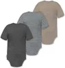 normani 3er Set Unisex Baby Merino Kurzarm-Strampler Produktbild-Vorschau 2