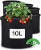 Pflanzsack 10L - 5STK aus Vliesstoff mit Schilder zum Produktbild-Vorschau 1