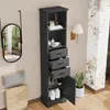 MODFU: mobile da bagno alto con tre cassetti e doppio Anteprima dell’immagine prodotto 3