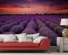Wallario Premium Vliestapete Fototapete Lavendelfeld unter Produktbild-Vorschau 2