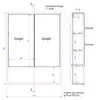Spiegelschrank Bad 60 x 78 cm Weiß Badezimmerschrank mit Produktbild-Vorschau 3