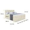 ALTDECOR Boxspringbett mit 2 Matratzen und Topper - 140x200 Produktbild-Vorschau 6