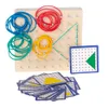 Geoboard geoplan dřevěná skládačka vytvářející tvary pomocí Náhled obrázku produktu 4