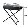 Klappgrill 30 x 60 cm – Holzkohle Standgrill – Produktbild-Vorschau 2