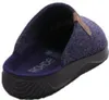 A single blue slipper is shown against a white background. Voir les images du produit