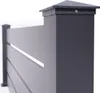 5er-Set Vorgartenzaun 1,9m VOGEL H.80cm aluminium grau Produktbild-Vorschau 6