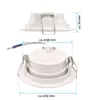 6x LED faretto da incasso per bagno ultrapiatto 5 watt Anteprima dell’immagine prodotto 4