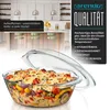Arendo ovenschotel van borosilicaatglas, 2 liter, met Productafbeelding-voorbeeld 5