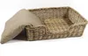 Kobolo Hundekorb 90x72x23 cm stabiles Rattan geflochten Produktbild-Vorschau 4