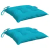 vidaXL Stuhlkissen 2 Stk. Türkis 50x50x7 cm Oxford-Gewebe Produktbild-Vorschau 3