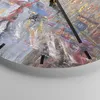 Wanduhr - Rund - Glasuhr - Acryl Stadt Regen - 30x30cm - Produktbild-Vorschau 5