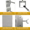 Sonnenschirmhalter aus Edelstahl für Balkongeländer rund Produktbild-Vorschau 5