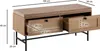 FineBuy Banc à chaussures avec assise en tissu 100x48x38 cm Voir les images du produit 3