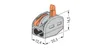 A technical drawing of a Wago connector with dimensions indicated. Náhľad obrázku produktu