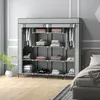 HOMCOM Stoffschrank Kleiderschrank mit Kleiderstange, 10 Produktbild-Vorschau 6