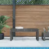 The Living Store Gartenbank Grau 110x38x45 cm Massivholz Produktbild-Vorschau 2
