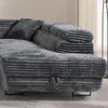 Wohnlandschaft U – Form Ecksofa Miami TILIA Cord Anthrazit Produktbild-Vorschau 8