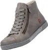 A single gray high-top boot is shown against a white background. Produktbild-Vorschau