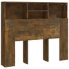 vidaXL Kopfteil mit Ablagen Räuchereiche 120x19x103,5 cm -  Produktbild-Vorschau 10