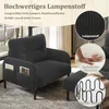 LVHOM Cord Set 3 pièces 2 places+fauteuil+pouf, Flexible Voir les images du produit 5