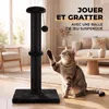 IvoQ Arbre à chat pour chats - 90 cm - Noir - Arbre à chat Voir les images du produit 5