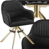 tectake® Samt-Drehstuhl Lona gepolstert 56 x 59 x 81 cm Produktbild-Vorschau 9
