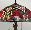 Lampe de table, verre Tiffany, métal, bronze, H 58,4 cm Voir les images du produit 2