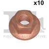 10 Kupfermuttern M7 x 1,0 Krümmer Bund  SW 11 Cu-Mutter Produktbild-Vorschau 3