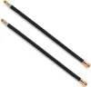 2x Flexschlauch DN8 IG 3/8"-M10x1 400mm Schwarz & Rosegold Produktbild-Vorschau 2