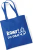 Huuraa Jutebeutel Baby Dino I`m cute 10 Liter Bright Royal Produktbild-Vorschau 1