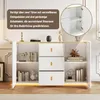 Merax LED Sideboard 150 cm Breite, Multifunktionale Produktbild-Vorschau 6