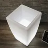Solar Blumenkübel 50x30 cm LED RGB Blumentopf modern eckig Produktbild-Vorschau 4