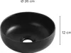 Lavabo appoggio Ø26 x H.12 cm nero MIRA Anteprima dell’immagine prodotto 3