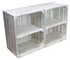 Obstkiste Johanna neu - Shabby weiß  4er Set Quer Produktbild-Vorschau 4