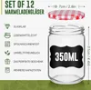 JOIEYOU Kleine Einmachgläser 12 Stück Set Mason Jar Rund Produktbild-Vorschau 2