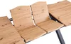 Esstisch Baumkante Holz Wildeiche-Optik 180(260) x 90 Produktbild-Vorschau 4
