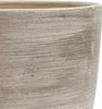 Keramický kvetináč okrúhly s podšálkou tmavosivý 19 cm Náhľad obrázku produktu 6