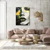 Muralo Leinwandbild Canvas Wandbild Frau GESICHT Porträt Produktbild-Vorschau 6