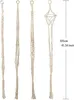 4er Set Makramee Blumenampel Baumwollseil Hängeampel Produktbild-Vorschau 2