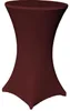 Stehtisch Husse Bordeaux Ø 80 cm mit Fußlaschen Stretch Produktbild-Vorschau 1