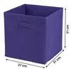 Aufbewahrungsbox Textil, lila 31x31x31cm Produktbild-Vorschau 2