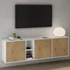 Mai & Mai Möbel Schrank mit 3 Türen und 2 Fächern Kommode Produktbild-Vorschau 2
