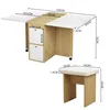 okwish  Esszimmergruppe*5er-set Tischgruppe,ausziehbarer Produktbild-Vorschau 7