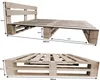 Lermowood Palettenbett M2 160 x 200 cm mit Kopfteil Natur Produktbild-Vorschau 3
