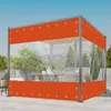 Topchances Transparentní PVC plachta s oky Dělící záclony, Náhled obrázku produktu 3