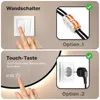Mirlux LED Badspiegel rund 80 cm mit schwarzem Rahmen Produktbild-Vorschau 5