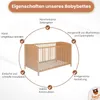 Best For Kids Gitterbett Natur 2 in 1 Patrick 70x140 cm Produktbild-Vorschau 5
